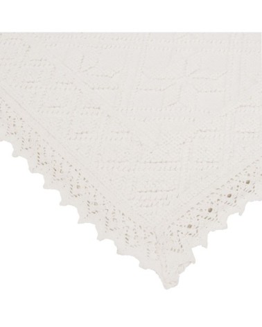 Tapis tissé en coton écru 60x90