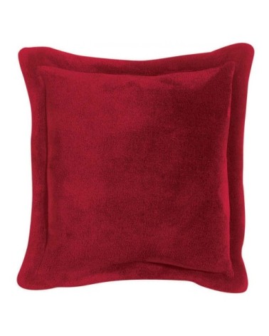 Coussin  en polyester rubis 50 x 50