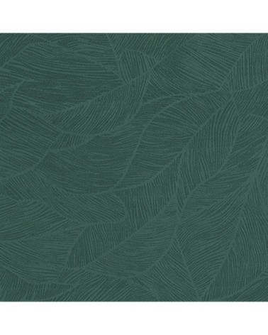 Rideau occultant avec feuilles en relief polyester vert 260 x 140