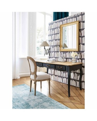 Miroir à moulures en paulownia doré 70x90