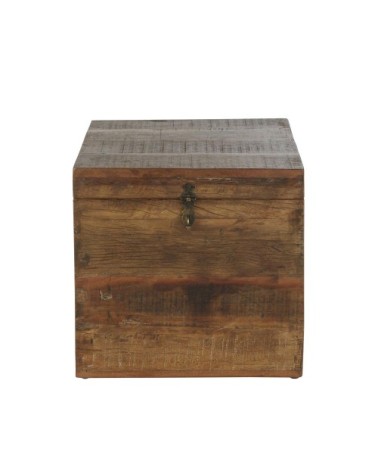 Malle en manguier et métal