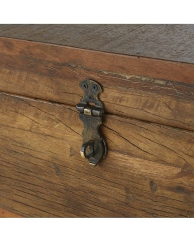 Malle en manguier et métal