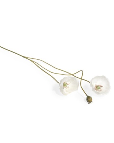 Coquelicots artificiels blancs