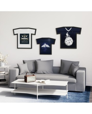 Cadre pour t-shirt taille l plastique noir