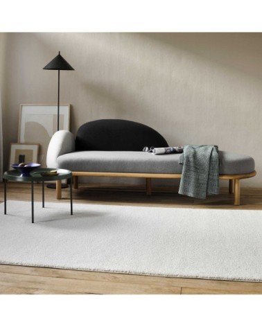 Tapis uni intemporel blanc cassé pour salon/chambre 225x160