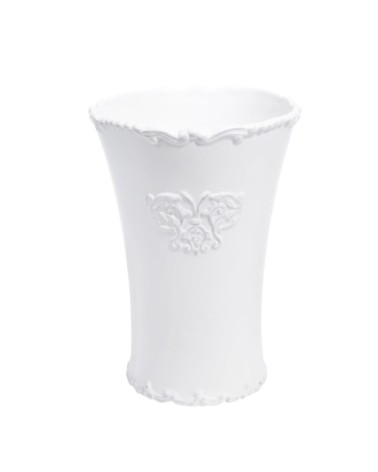 Vase en céramique blanche H 23 cm ARISTIDE