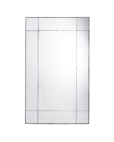 Miroir en métal noir effet vieilli 100x161