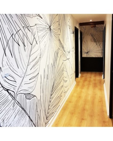 Papier Peint Panoramique L336xH270cm Noir