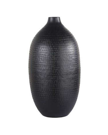 Vase en aluminium noir mat H49