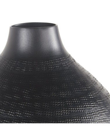 Vase en aluminium noir mat H49