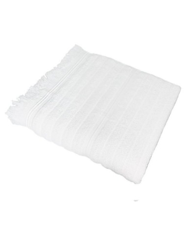 Drap de bain en Coton Blanc 100x150 cm cm