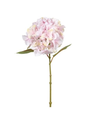 Branche d'hortensia artificielle vieux rose
