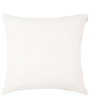 Housse de coussin en coton bio à motifs écrus et bleus, OEKO-TEX® 40x40