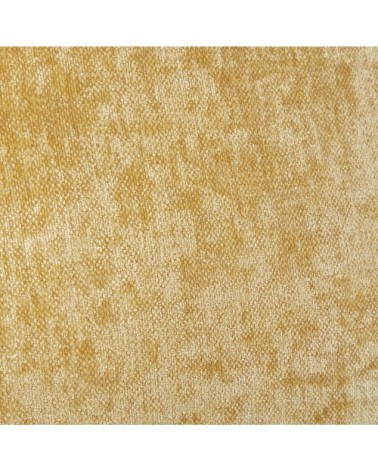 Coussin en velours effet vieilli jaune moutarde 45x45, OEKO-TEX®