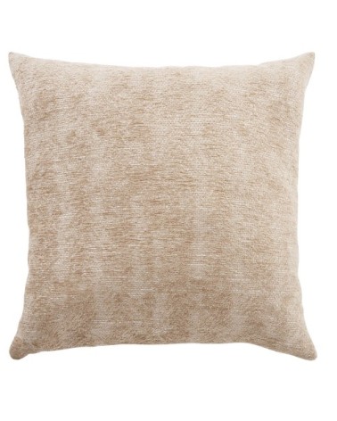 Coussin tissé jacquard beige 44x44
