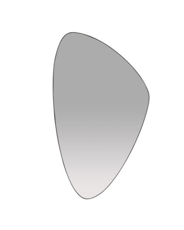 Miroir organique en métal noir 47x81