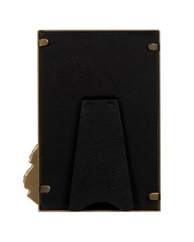 Cadre photo avec palmes en résine dorés 10x15