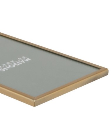 Cadre photo avec palmes en résine dorés 10x15