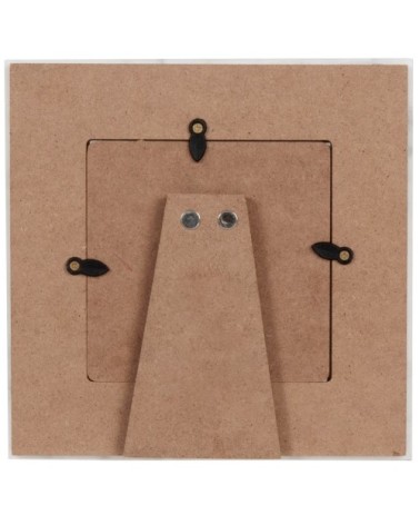 Cadre photo carré en marbre blanc et gris 10x10