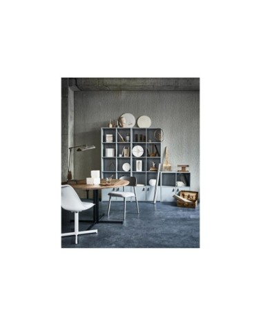 FLOW - Lot 2 chaises design pied tulip blanc