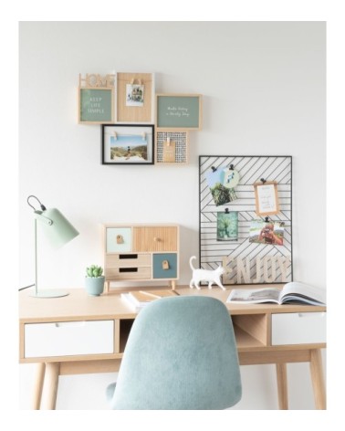 Statuette origami chat blanc H13