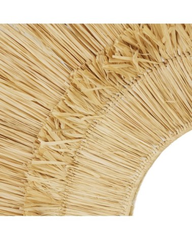 Miroir en raphia beige D111