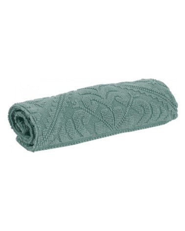 Tapis de Bain  en coton vert de gris 54 x 64