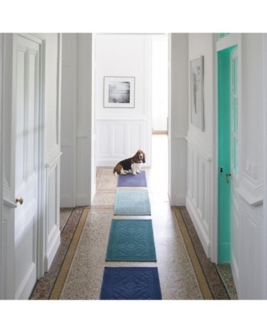 Tapis de Bain  en coton vert de gris 54 x 64