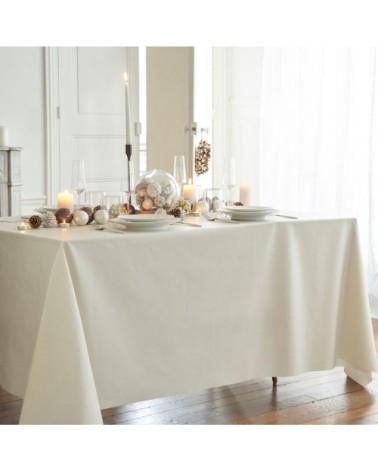 Nappe enduite ronde 160 x 160 cm or