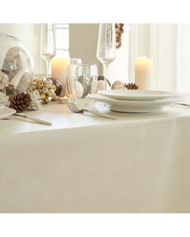 Nappe enduite ronde 160 x 160 cm or