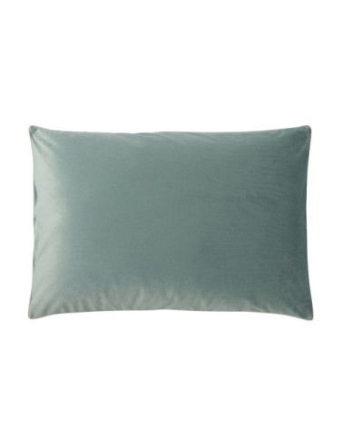 Housse de coussin uni en velour vert forêt 40x60