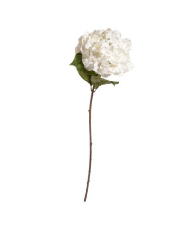 Fleur artificielle hortensia crème H 73 cm