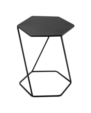 Bout de canapé en métal noir L 45 cm CURTIS