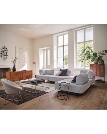 Bout de canapé en métal noir L 45 cm CURTIS