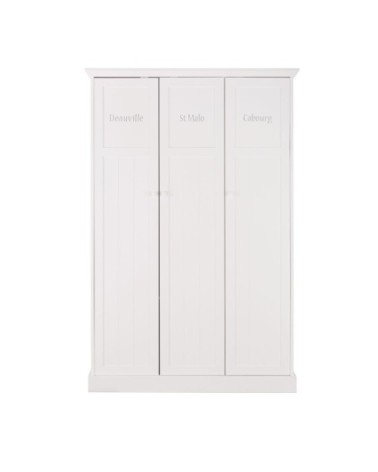 Dressing 3 portes en bois de pin blanc