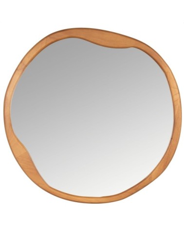 Miroir rond marron D80