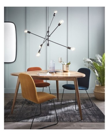 Suspension 3 bras en métal noir