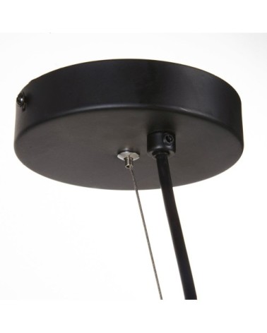 Suspension 3 bras en métal noir