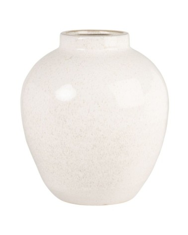 Vase en grès blanc H24