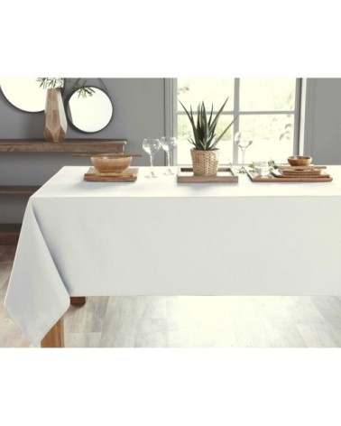 Nappe carrée blanc en coton 150x150