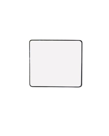 Miroir rectangulaire en métal noir 75x85
