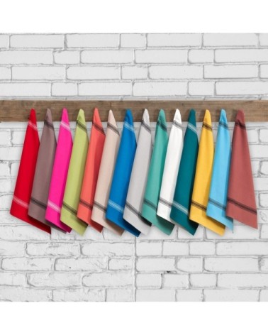 Lot de 3 torchons coton  noir 50x70 cm