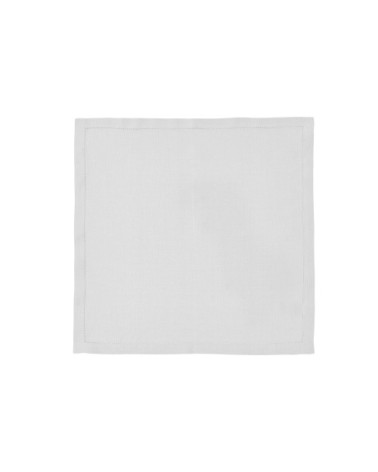 Serviette de table en lin gris 45x45