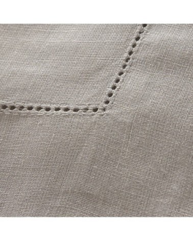 Serviette de table en lin gris 45x45