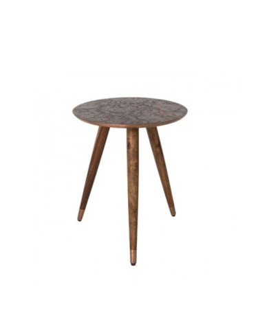 Table d'appoint vintage tripode cuivre