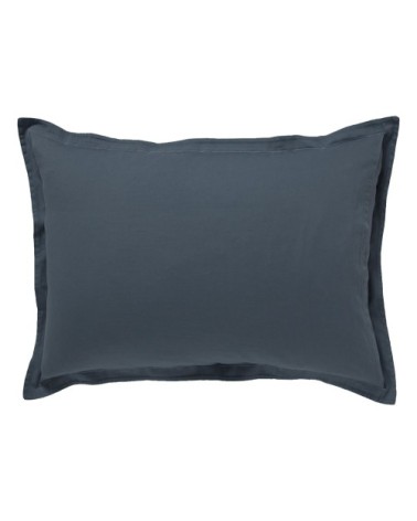 Taie d'oreiller 50x70 en satin de coton  gris tempête