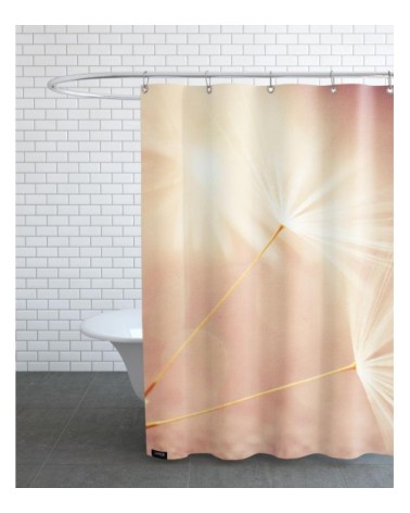 Rideau de douche en polyester en marron 150x200