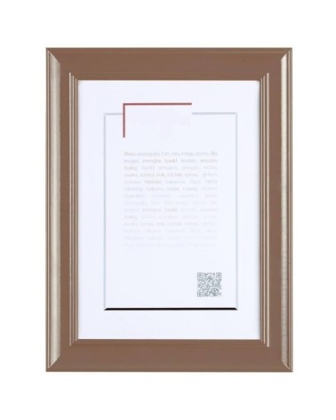 Cadre photo en bois massif marron glacé 13x18