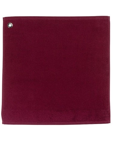 Essuie mains illet  en coton lie de vin 50 x 50