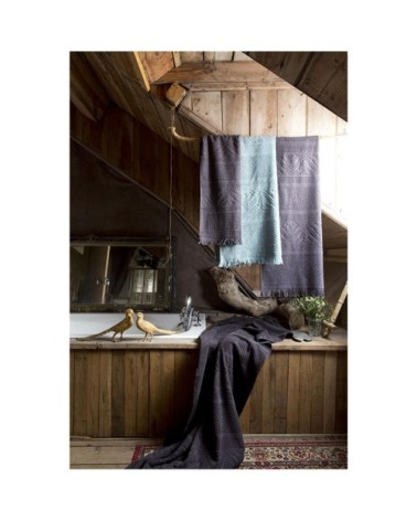 Drap de douche Zoé en coton carbone 70 x 140